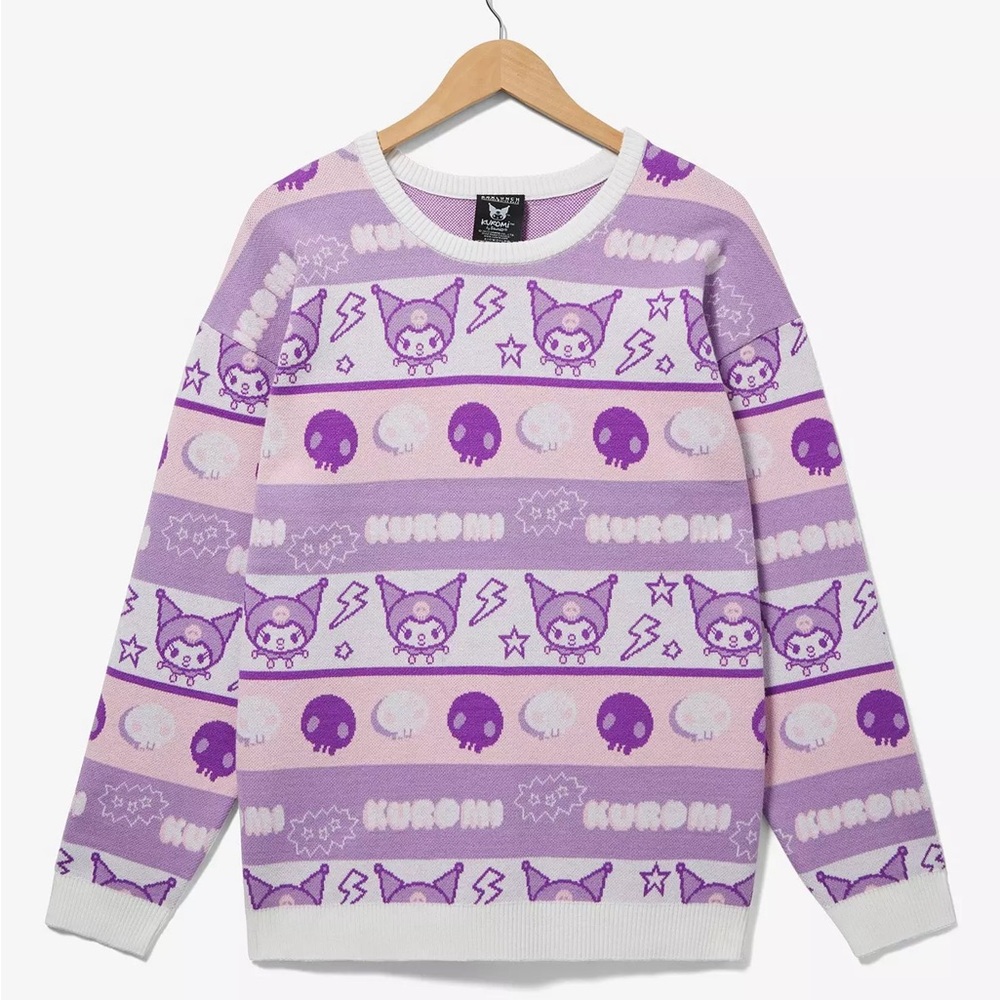 Sanrio Kuromi Women's Holiday‎ Sweater - BoxLunch Exclusive Hello Kitty